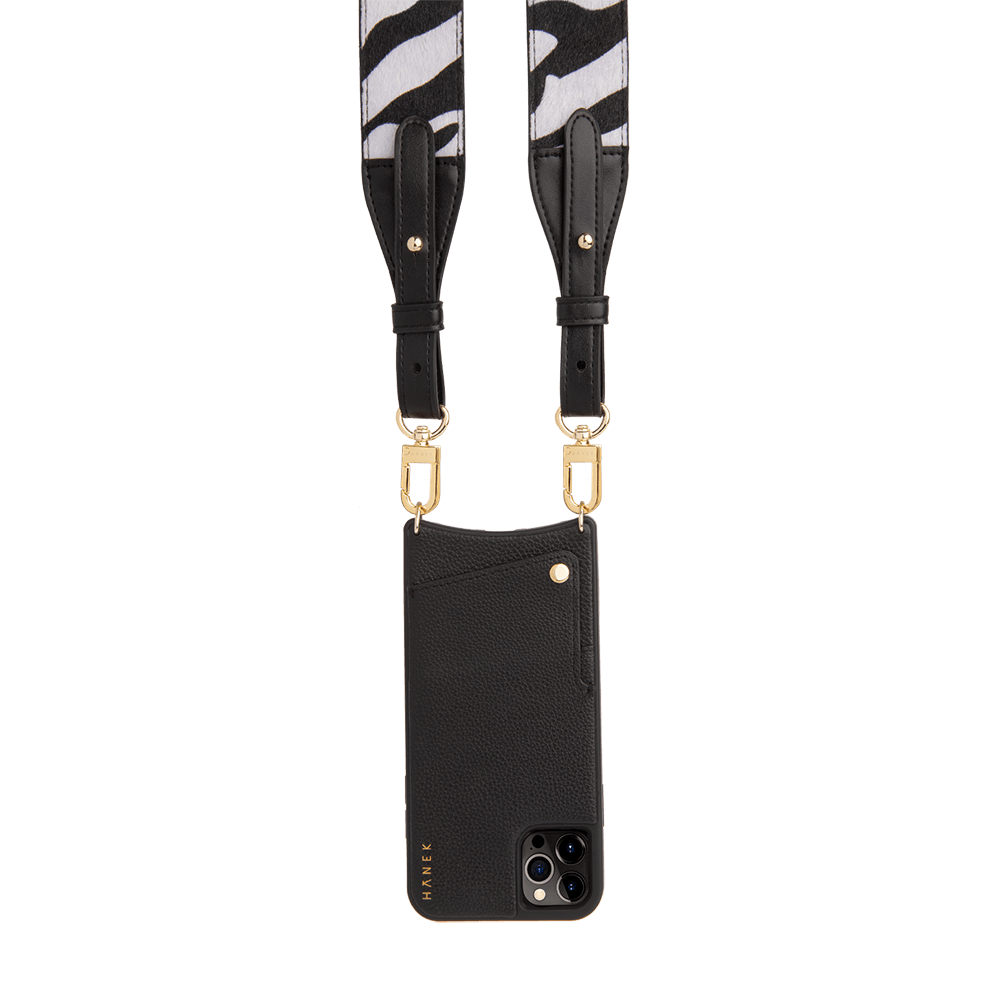 Funda colgante iphone Funda + Correa Zebra [Black]