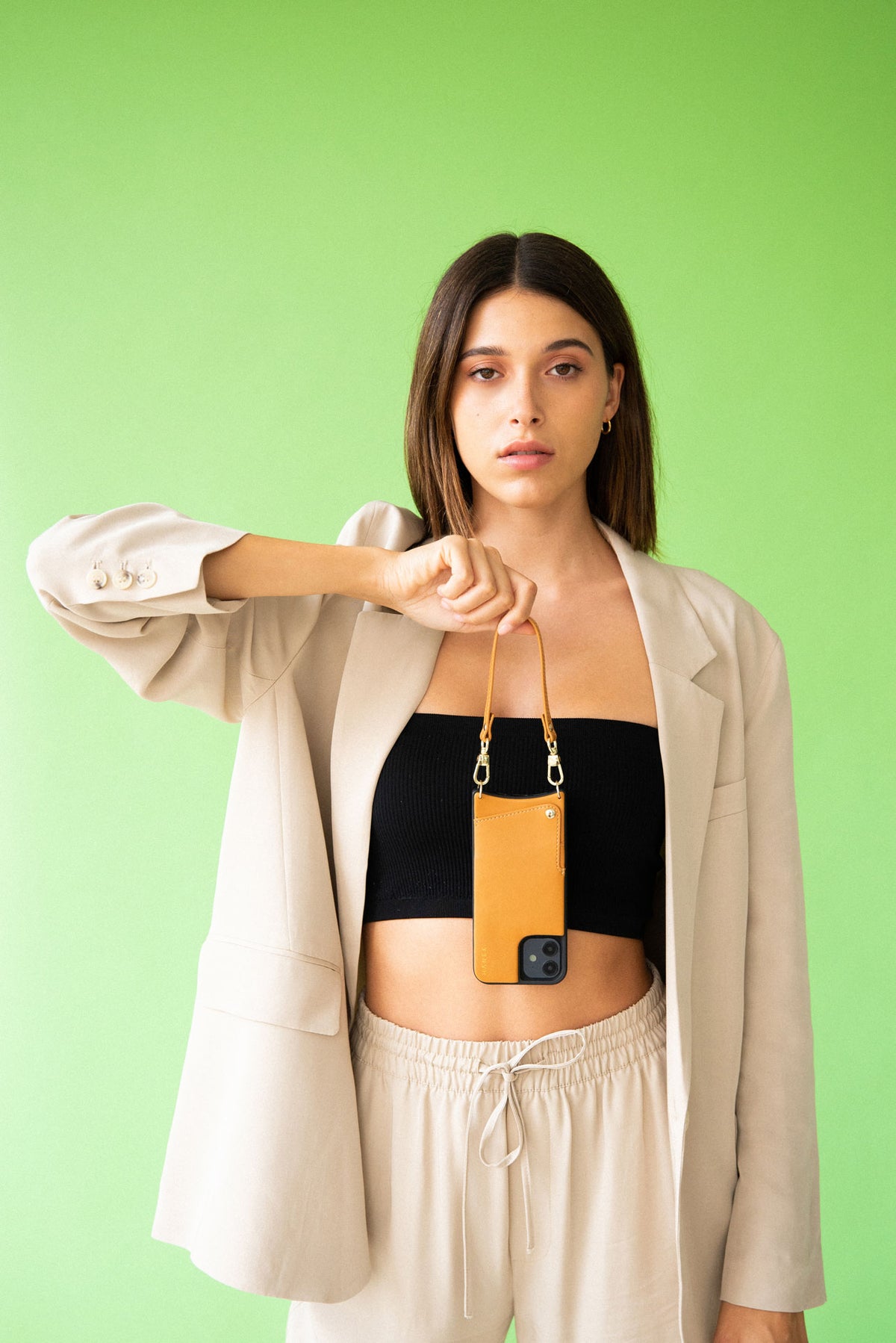 Funda + Correa de muñeca [Camel]