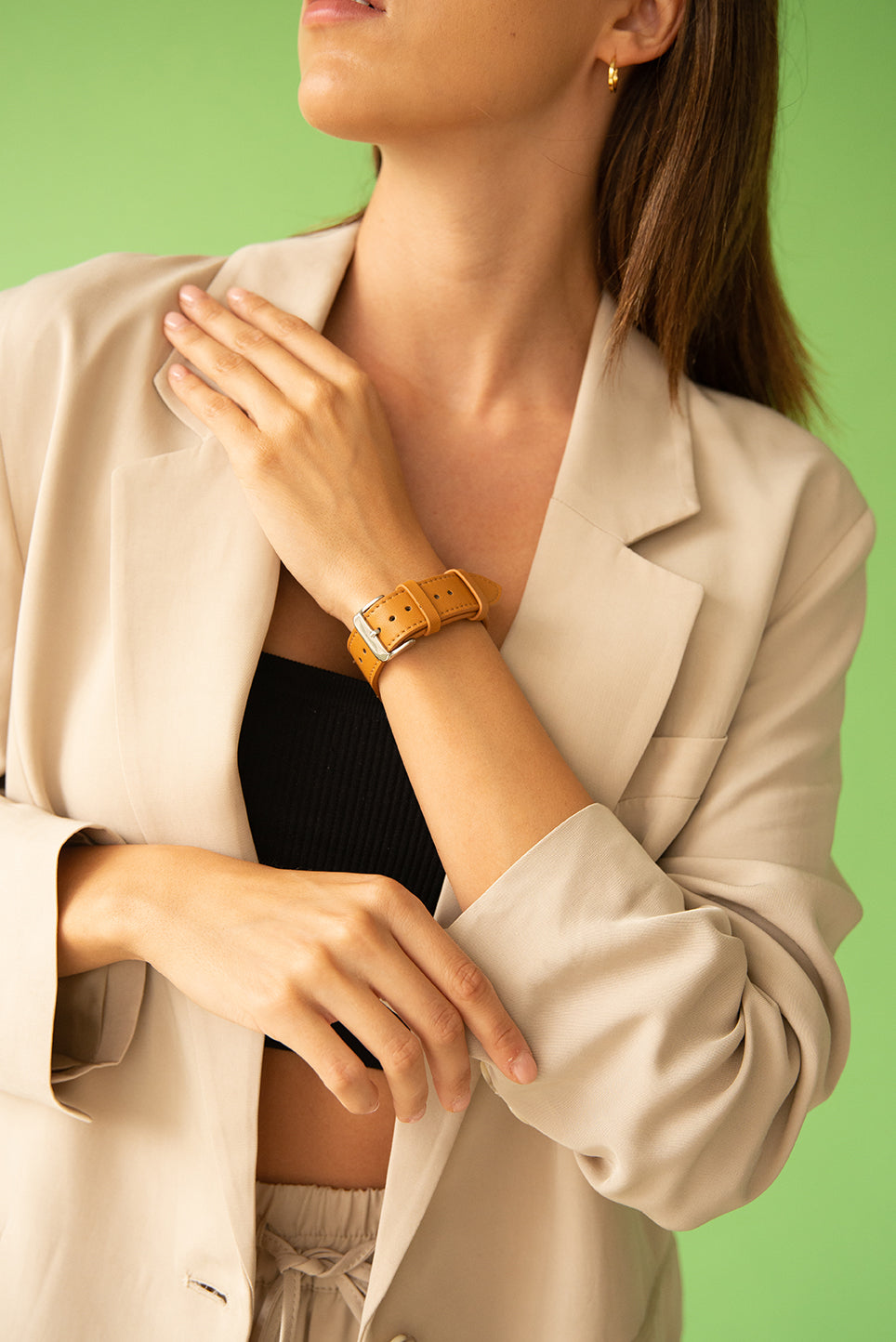 Kamelfarbenes iWatch-Armband