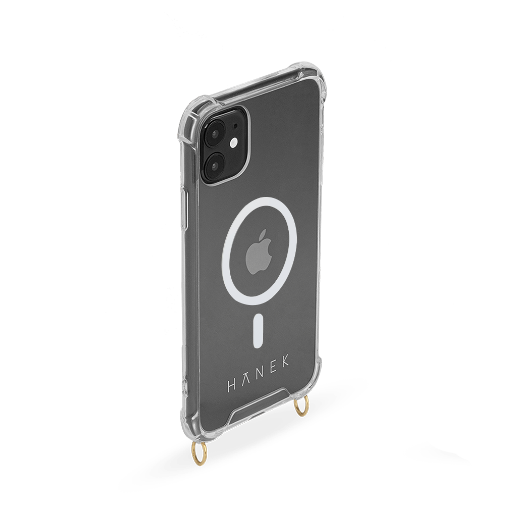 HoldingIT Funda cruzada transparente para iPhone 13 Pro Max con cordón  desmontable, funda cruzada 2 en 1 para iPhone con protección contra caídas